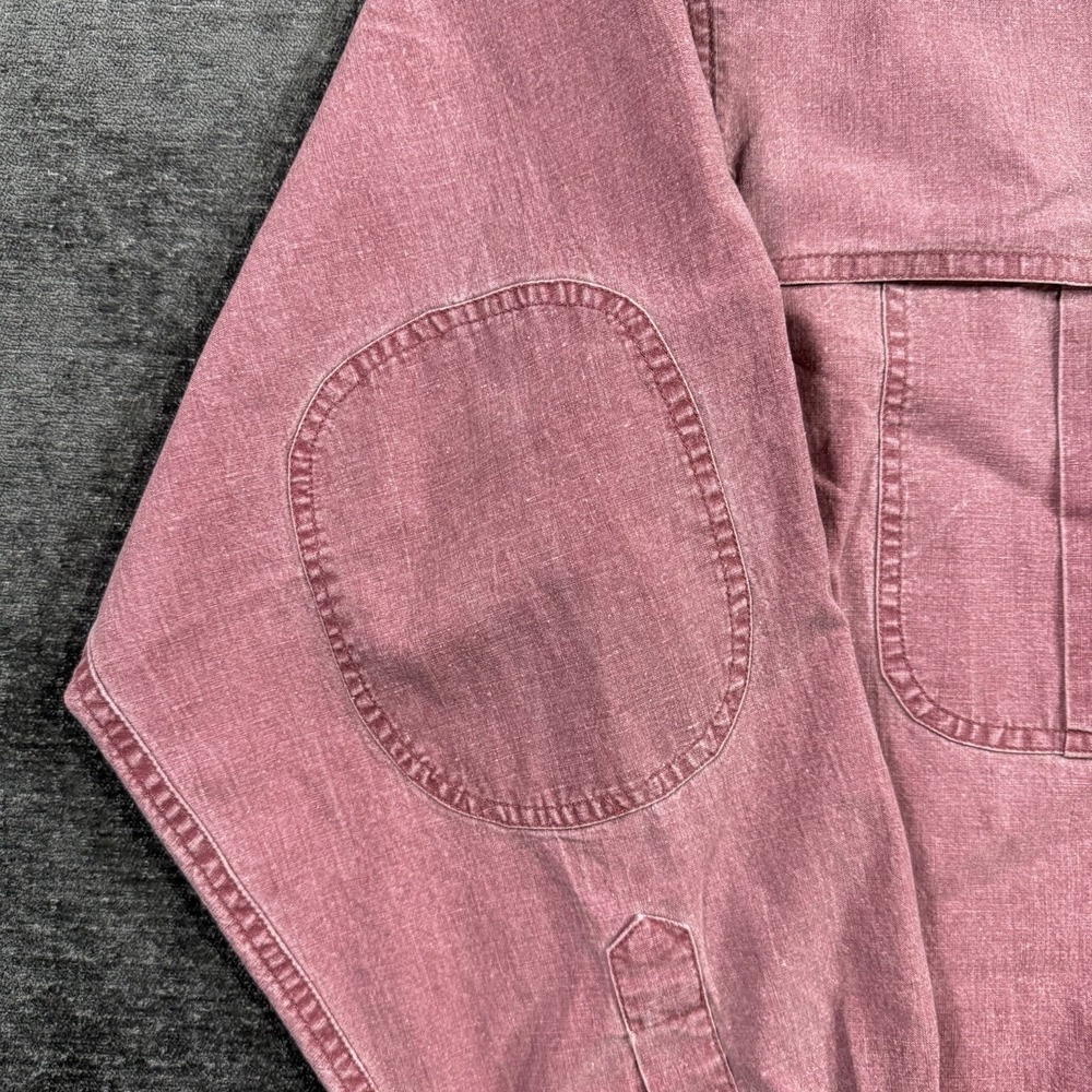 Red Head Brand Co. Button Up Long Sleeve Red Men's Size XXL Elbow Patches VTG - Picture 9 of 15